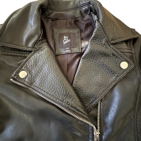 Art Class Kids’ Faux Leather Moto Jacket Black Size 8 Casual - Picture 2 of 8